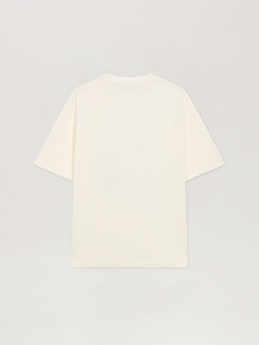 Spray Bear Reg T-Shirt PALM ANGELS Spray Bear Reg T-Shirt OFF WHITE - BLACK PMAA109F25JER00B