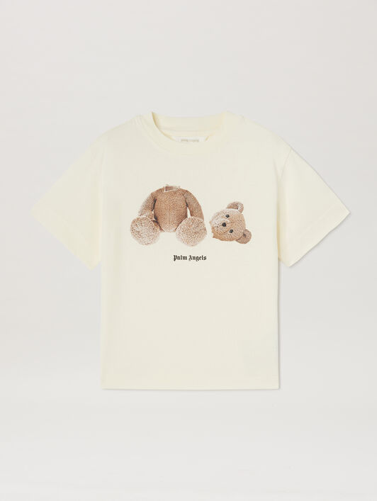 PALM ANGELS Palm Angels Bear T-Shirt S/S Butter Brow BUTTER BROWN PBAA003C99JER005