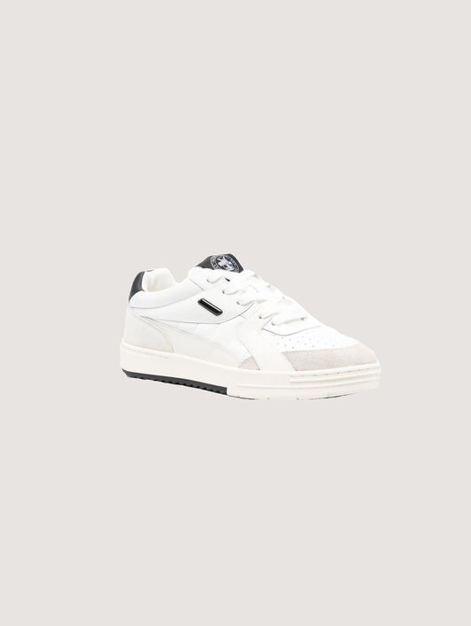 PALM ANGELS University White Sneakers WHITE BLACK PMIA078C99LEA001