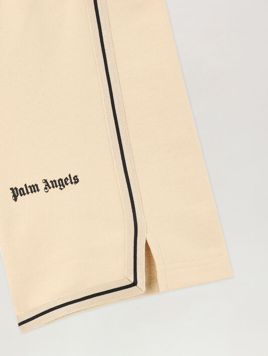 PALM ANGELS Minitrack Sweatshorts SABBIA/SAND PBCI007S26FLE001