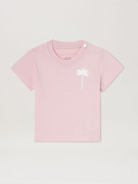 PALM ANGELS  The Palm T-shirt LIGHT BLUE OFFWHITE PB2X017S25JER001