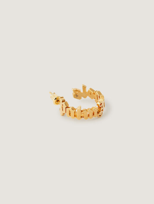 PALM ANGELS Classic Logo Earrings GOLD - GOLD PWOD039F25MAT001