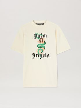 PALM ANGELS Pin up T-shirt WHITE PMAA001C99JER027