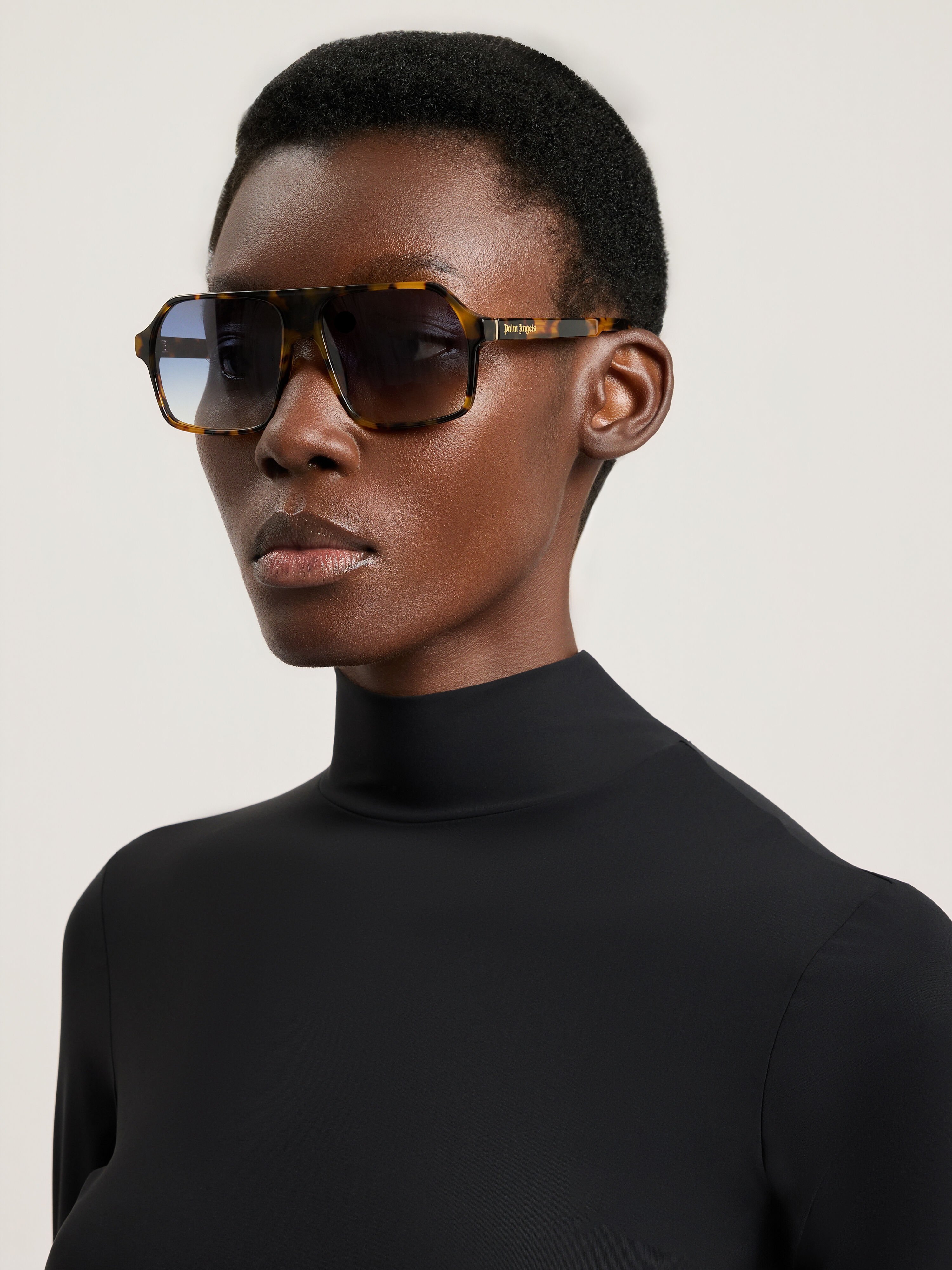 PALM ANGELS Camino Sunglasses SHINY HAVANA PA1027604258