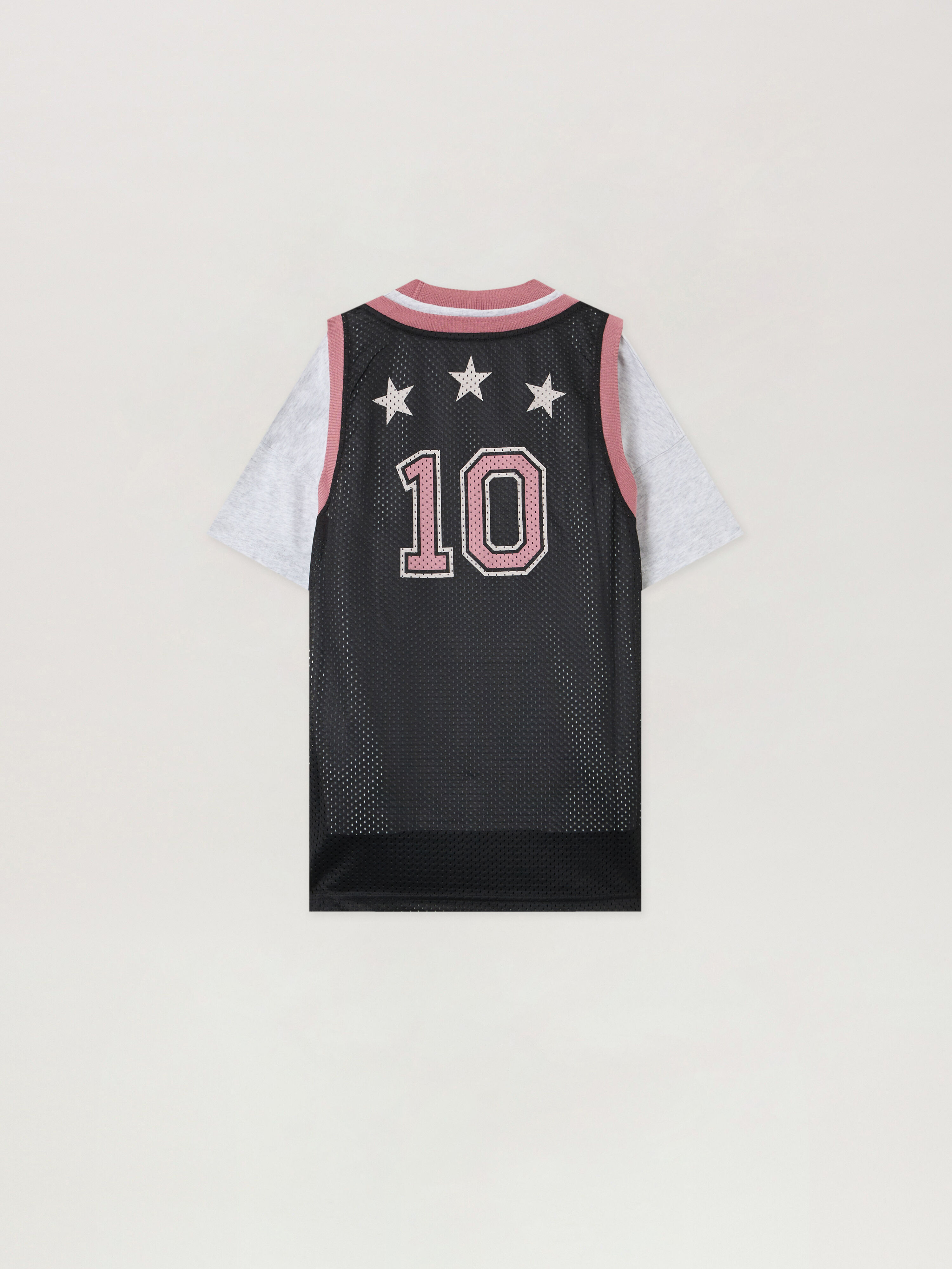 PALM ANGELS Team Palm Soccer Double Dress BLACK - PGDH006F25JER001