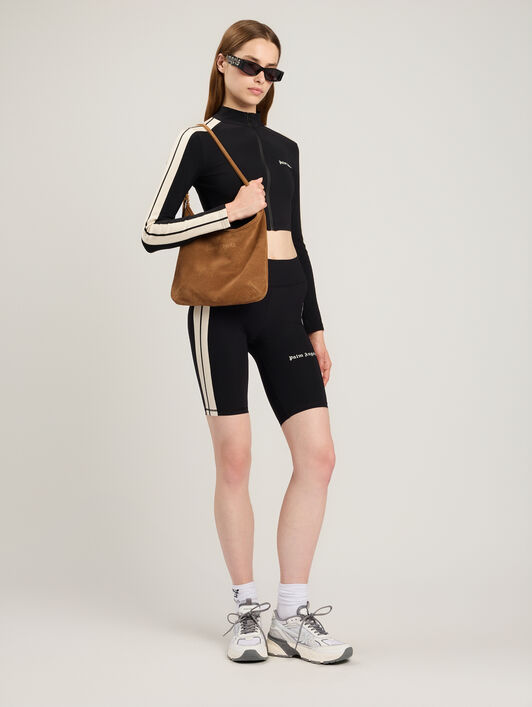 PALM ANGELS Classic Logo Training Jacket BLACK OFF WHITE PWVB001S26FAB001