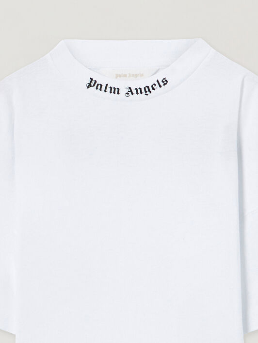 PALM ANGELS Classic Overlogo T-Shirt S/S WHITE BLACK PBAA002C99JER001