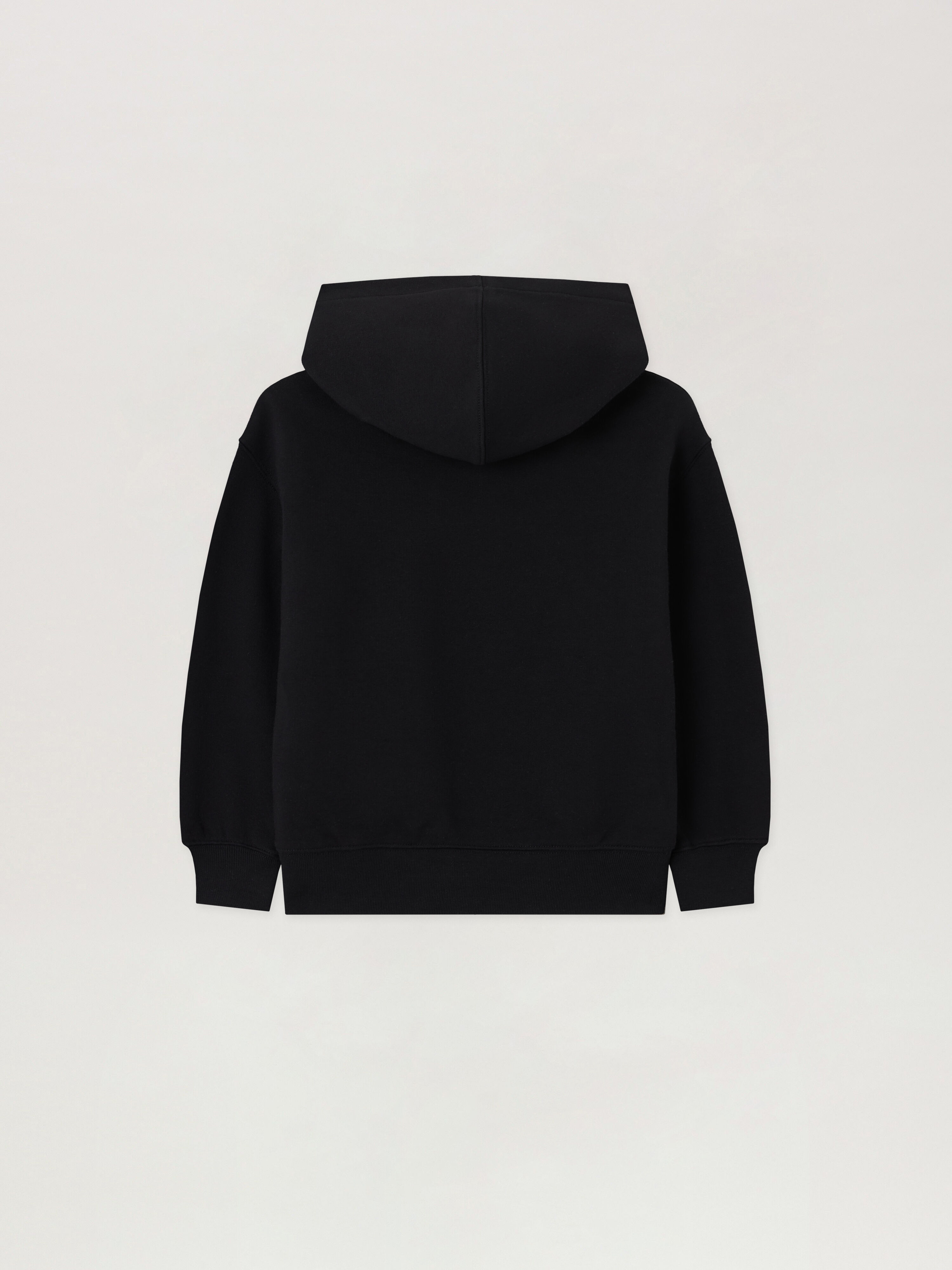 PALM ANGELS Neck Logo Brushed Hoodie NERO/BLACK PBBB012S26FLE003