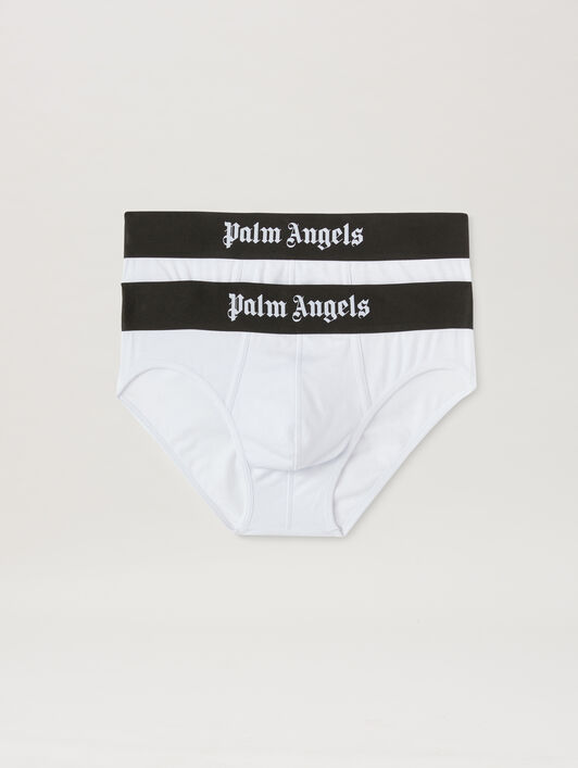Palm Angels Slip Bipack PALM ANGELS Palm Angels Slip Bipack WHITE BLACK PMUF002C99FAB001