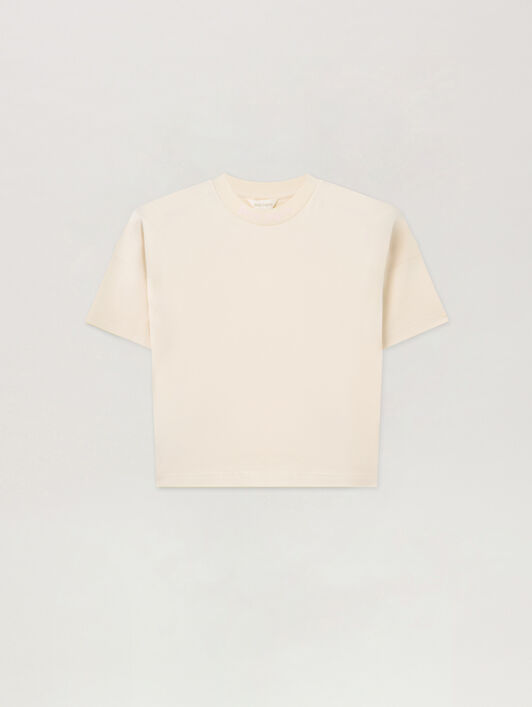 PALM ANGELS Overlogo Over T-Shirt OFF WHITE PGAA001S26JER001