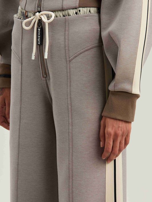 PALM ANGELS  Neoprene Track Pants TAUPE - OFF WHITE PWCA153S25FAB001