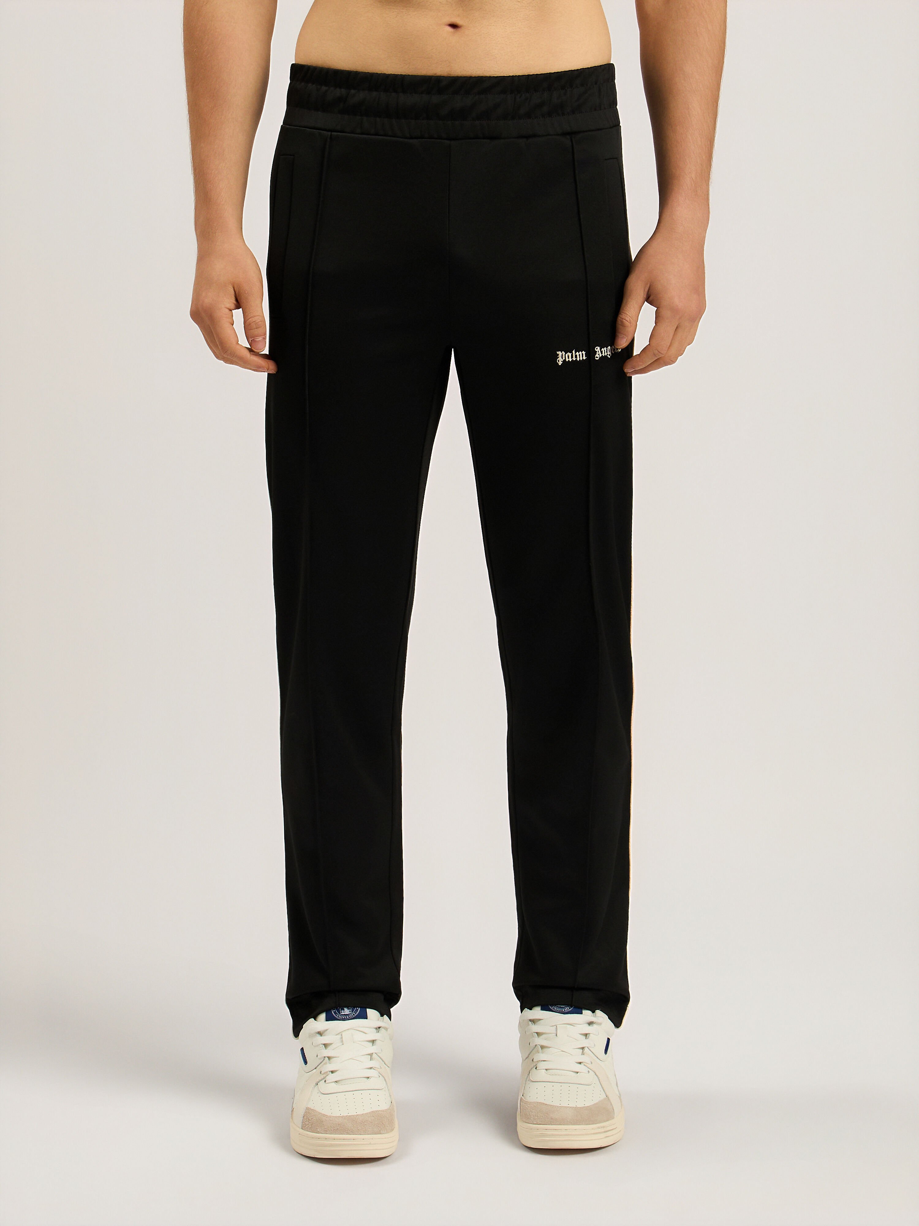 Classic Logo Track Pants PALM ANGELS Classic Logo Track Pants BLACK - OFF WHITE PAMCJ02F26FB01