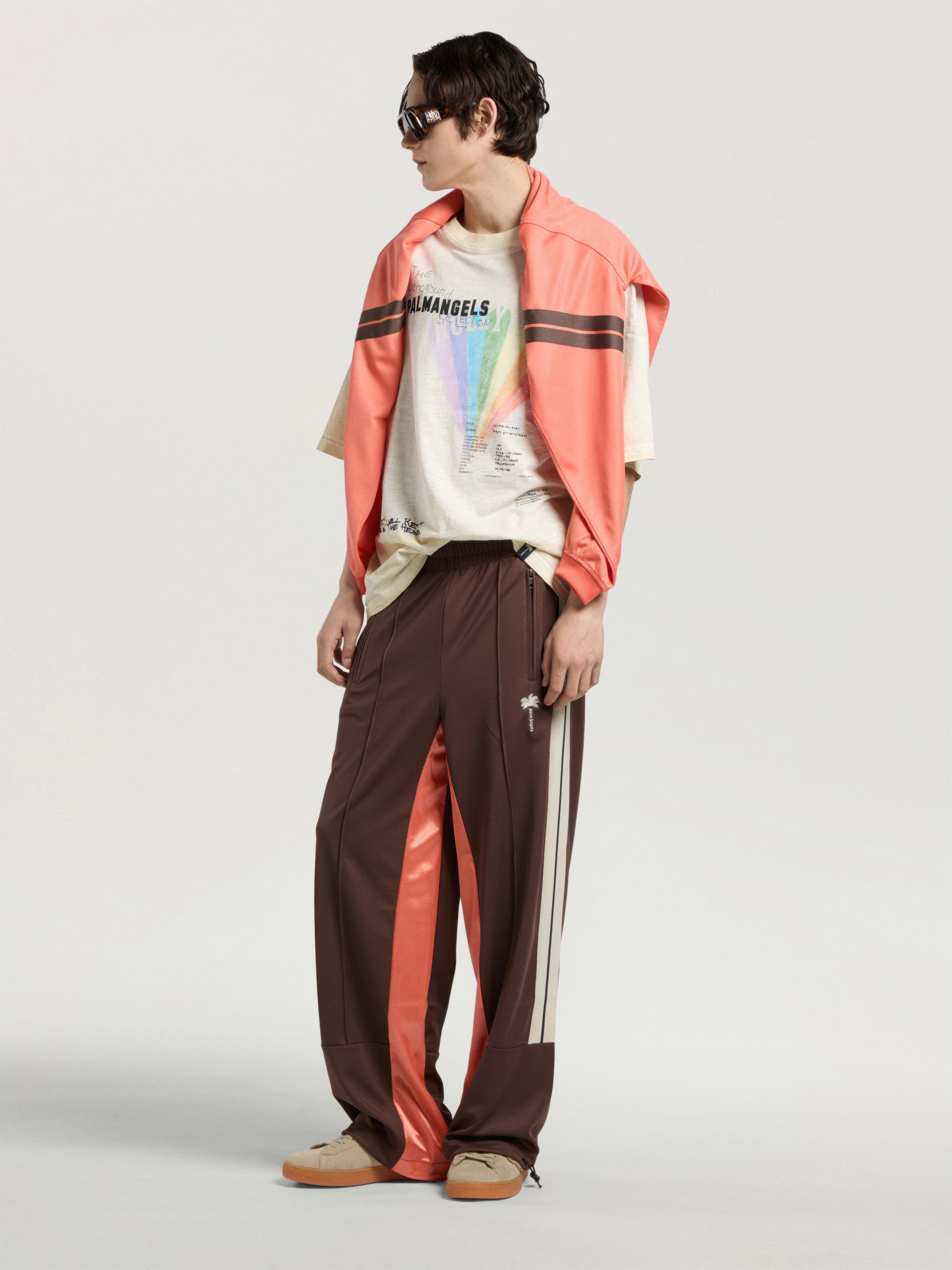 Neon Boulevard Loose T-Shirt PALM ANGELS Neon Boulevard Loose T-Shirt LIGHT GREY - MULTICOLOR PAMAA03W26JR08