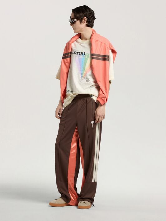 Neon Boulevard Loose T-Shirt PALM ANGELS Neon Boulevard Loose T-Shirt LIGHT GREY - MULTICOLOR PAMAA03W26JR08