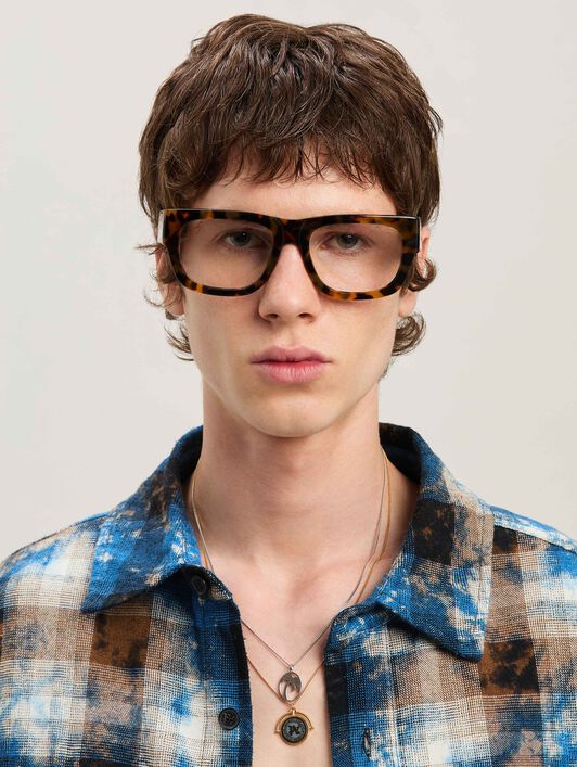 PALM ANGELS  Styke 14 eyewear HAVANA - NO COLOR PERJ014S25PLA001