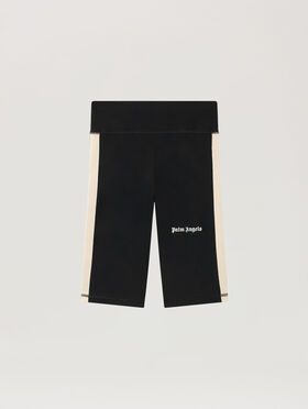 PALM ANGELS B Training Track Cyclist BLACK OFF WHITE PWVH003C99FAB002