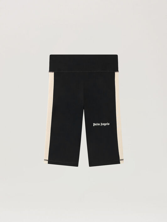 PALM ANGELS B Training Track Cyclist BLACK OFF WHITE PWVH003C99FAB002