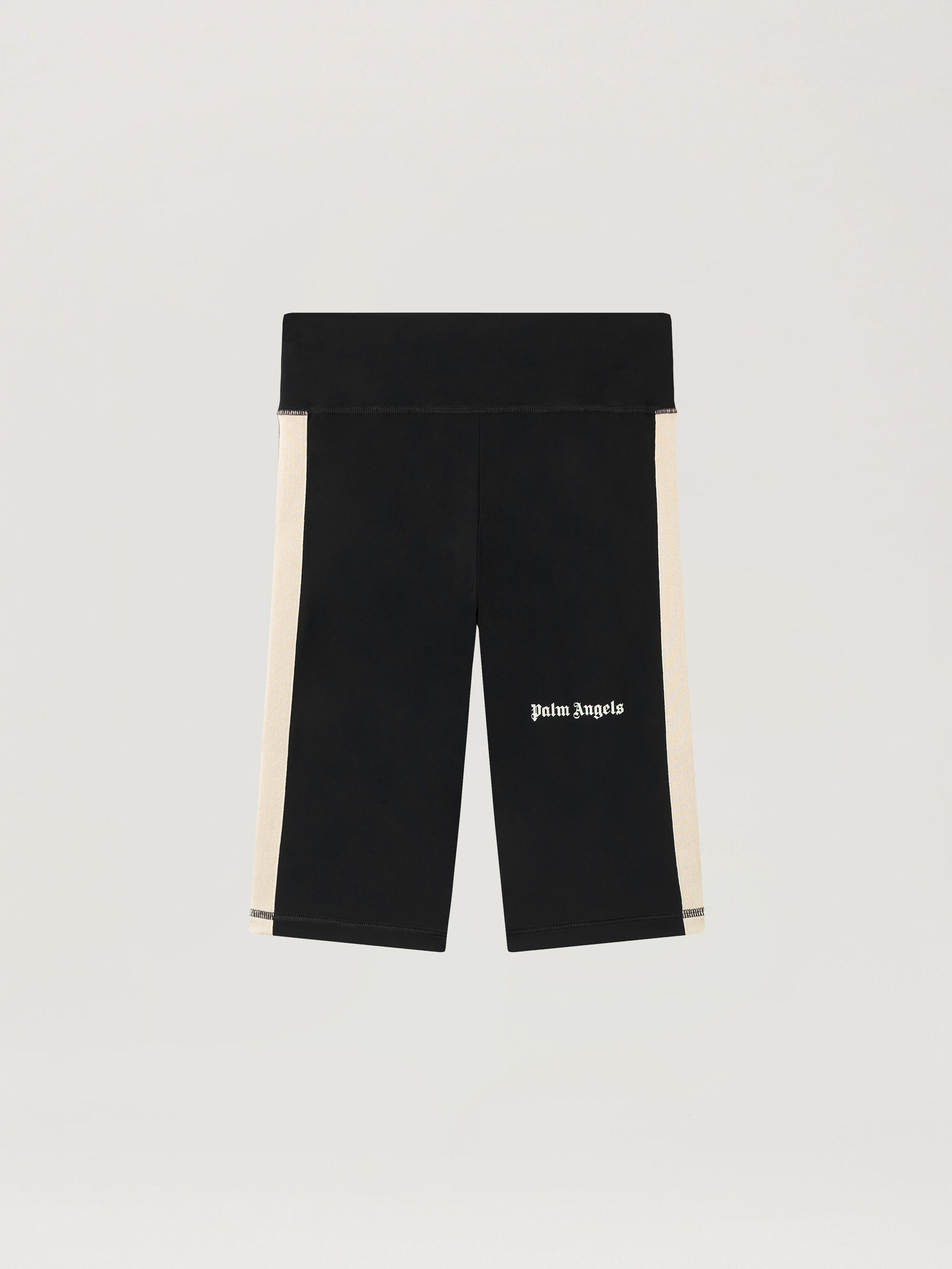 PALM ANGELS B Training Track Cyclist BLACK OFF WHITE PWVH003C99FAB002