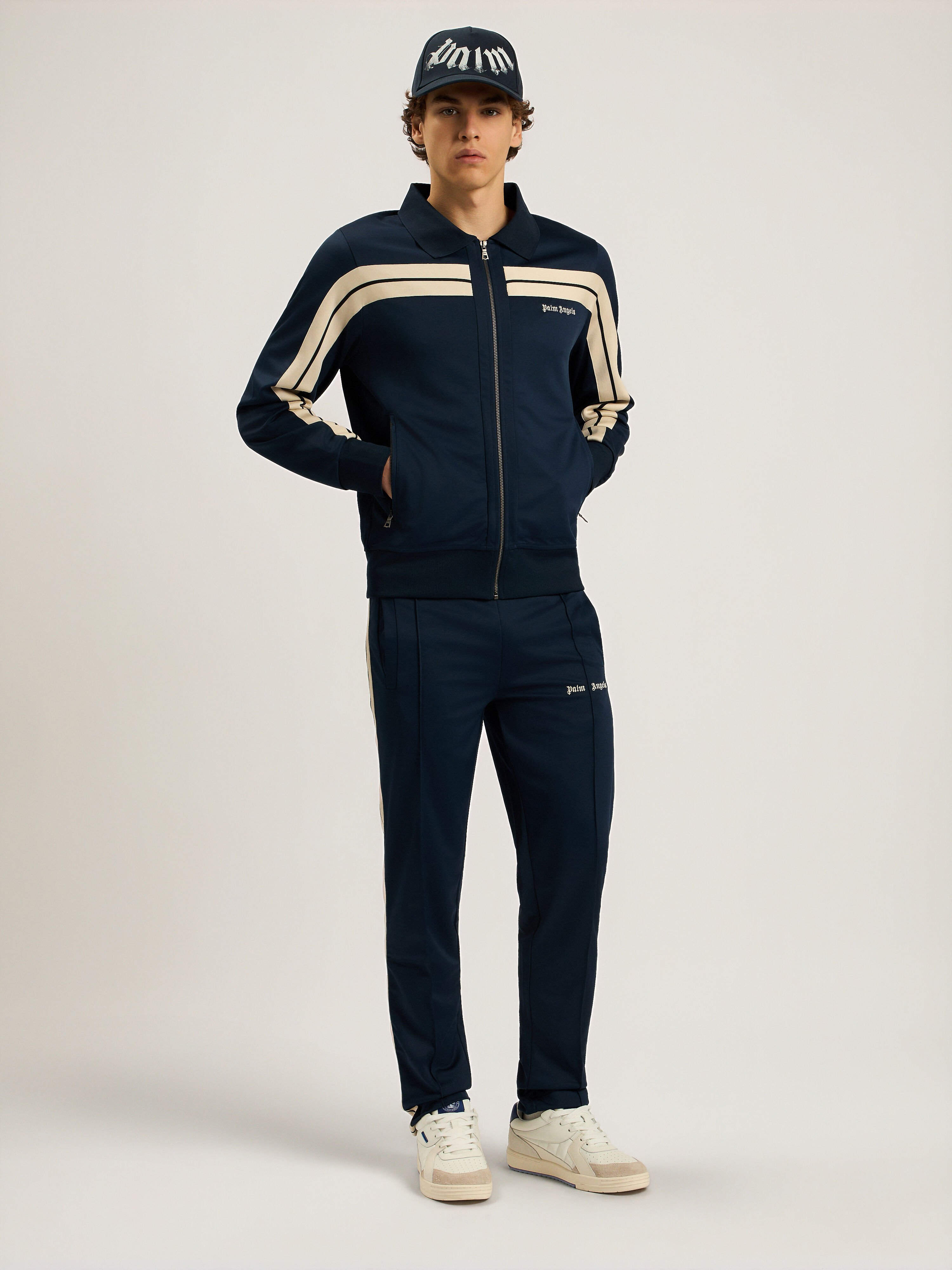 Heritage Logo Track Jacket PALM ANGELS Heritage Logo Track Jacket NAVY BLUE - OFF WHITE PAMBD03F26FB01