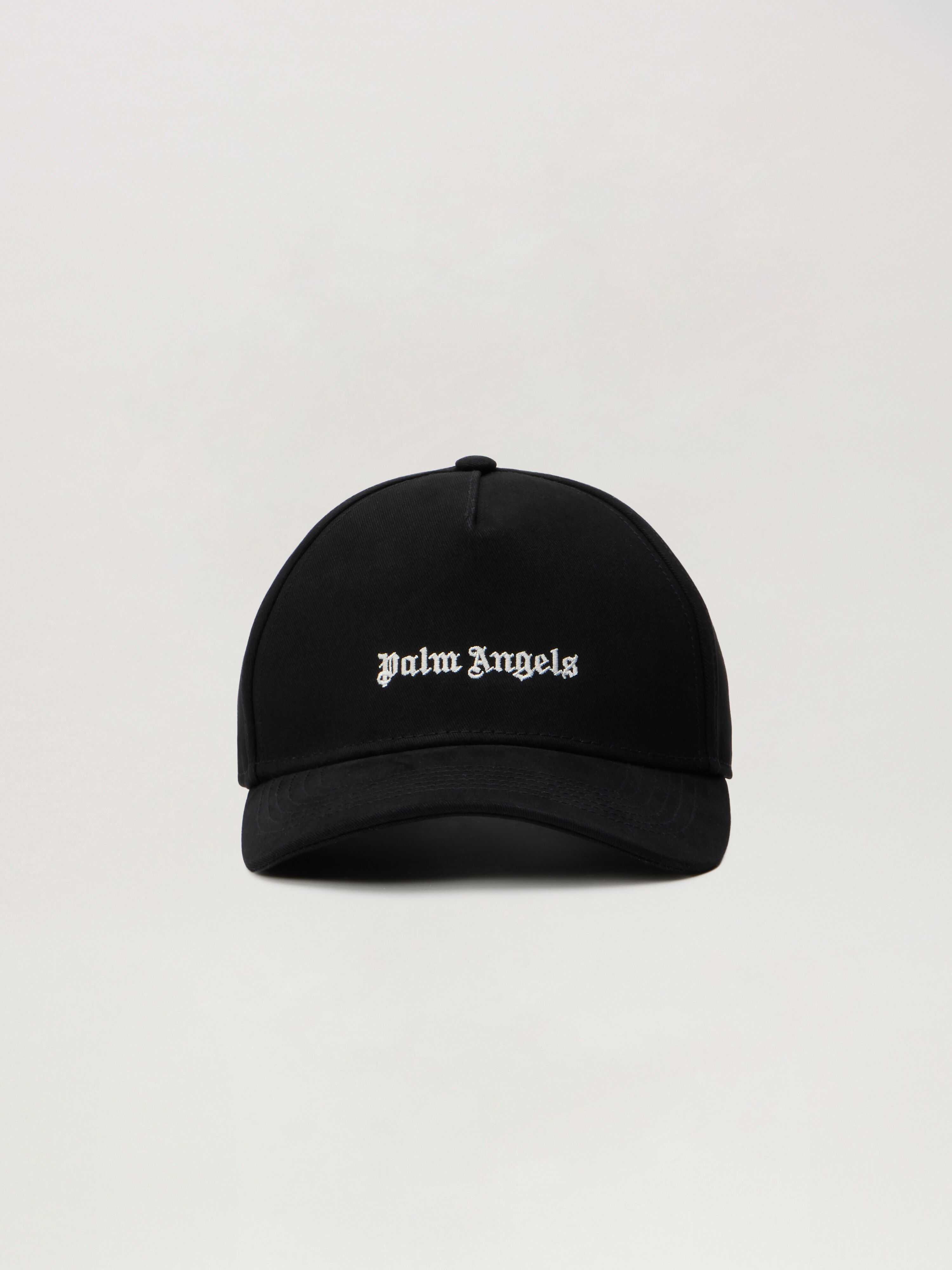 PALM ANGELS Classic Logo Cap BLACK OFF WHITE PMLB104S26FAB004