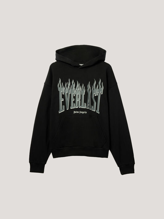 Pa X Everlast Regular Hoodie PALM ANGELS Pa X Everlast Regular Hoodie BLACK GREY PMBB17DT26FLE005