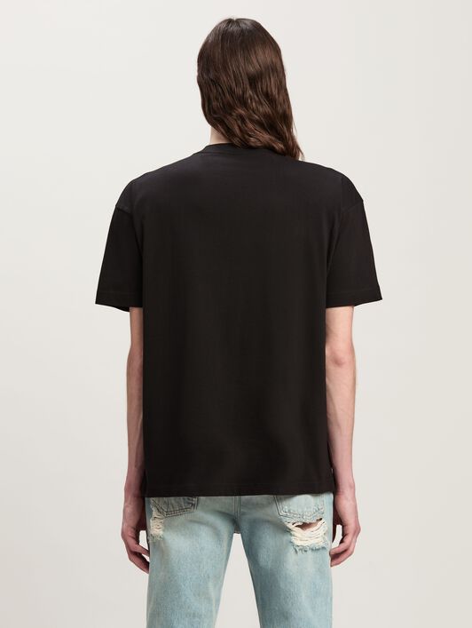 PALM ANGELS Monogram Spray City T-Shirt Los Angels SCHWARZ PMAA001C99JER025