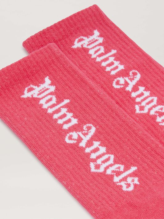 PALM ANGELS  Socken mit Logo CHERRY OFF WHITE PGRA005C99KNI005