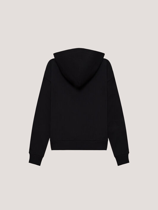 PALM ANGELS Spray LA Hoodie Black/Green PMBB17DT26FLE001