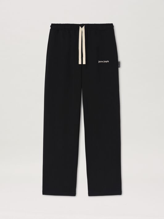 PALM ANGELS  Iconic Tape sweatpants BLACK OFF WHITE PMCH022C99FLE001