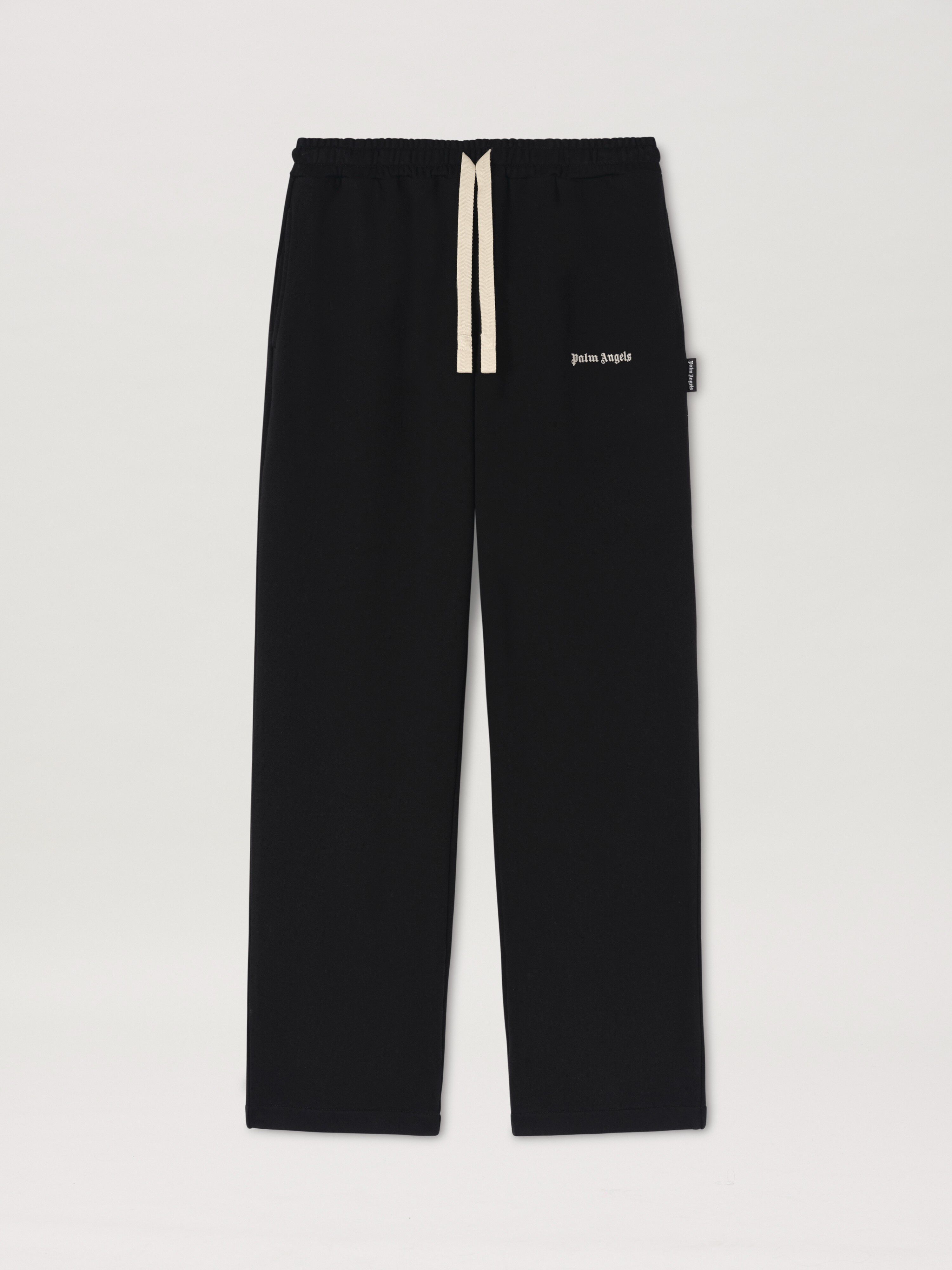 PALM ANGELS  Iconic Tape sweatpants BLACK OFF WHITE PMCH022C99FLE001