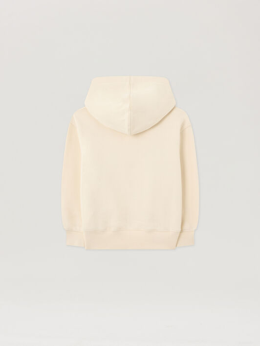 PALM ANGELS Bear Angel. Hoodie OFF WHITE PGBB015S26FLE001