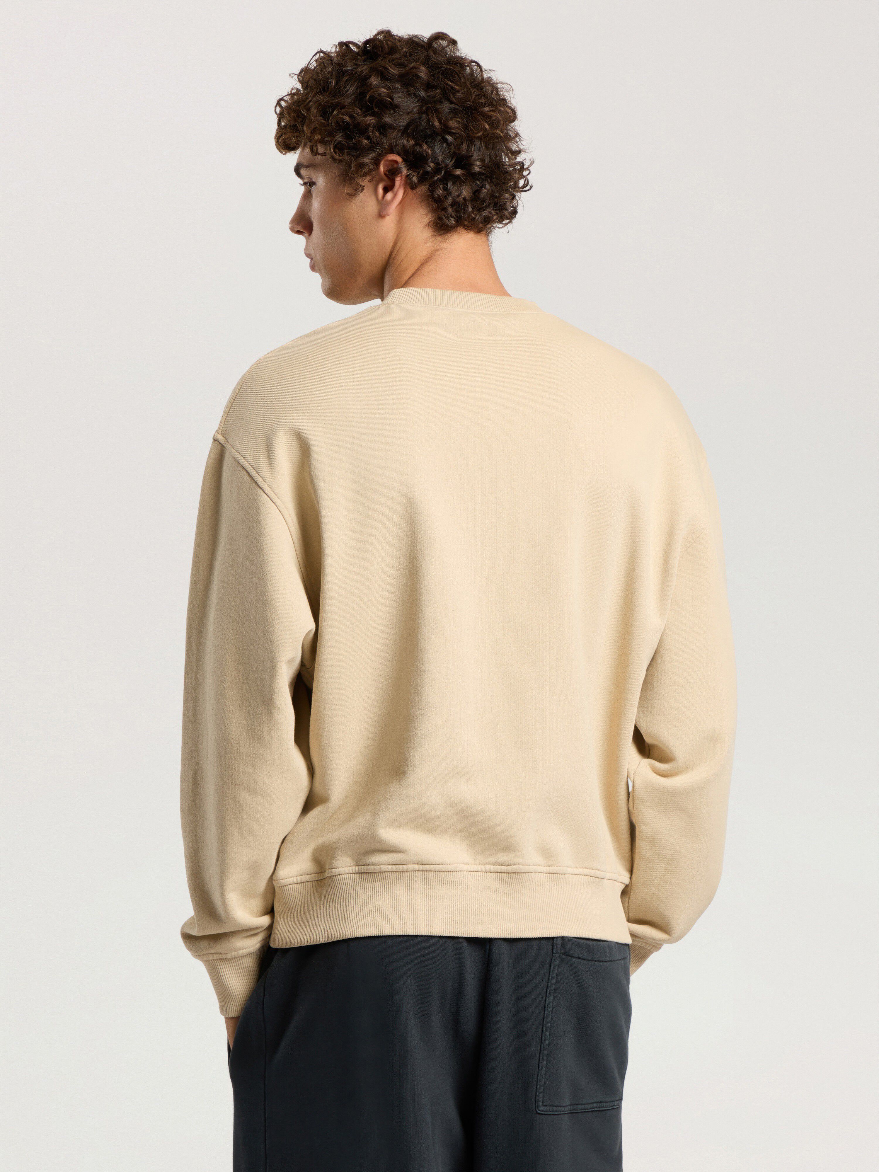 Neck Logo Regular Crew PALM ANGELS Neck Logo Regular Crew KAKI - LIGHT YELLOW PAMBA03F26FL01
