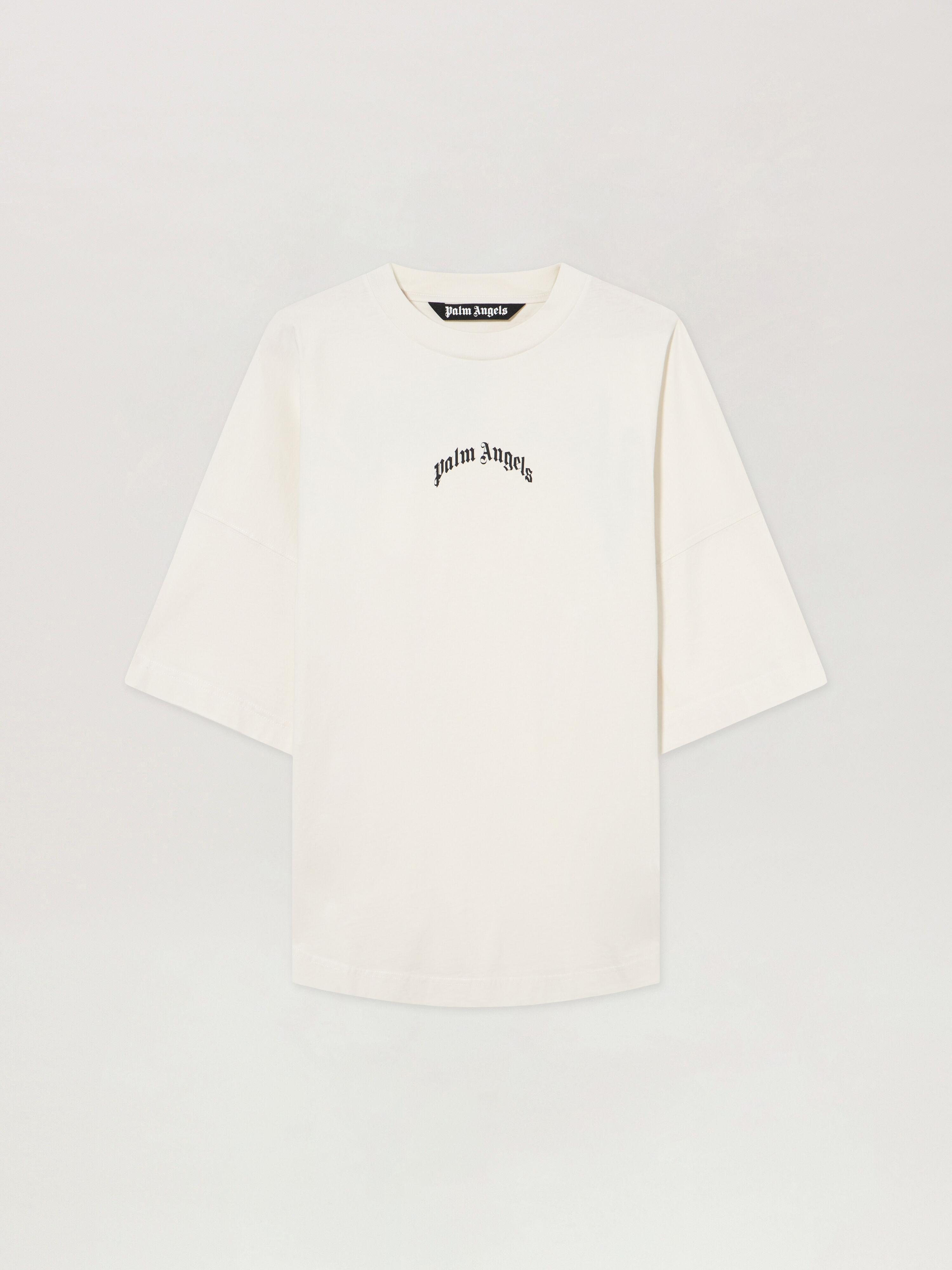 Classic Logo Over T-Shirt in OFF WHITE BLACK for Men | Palm Angels®