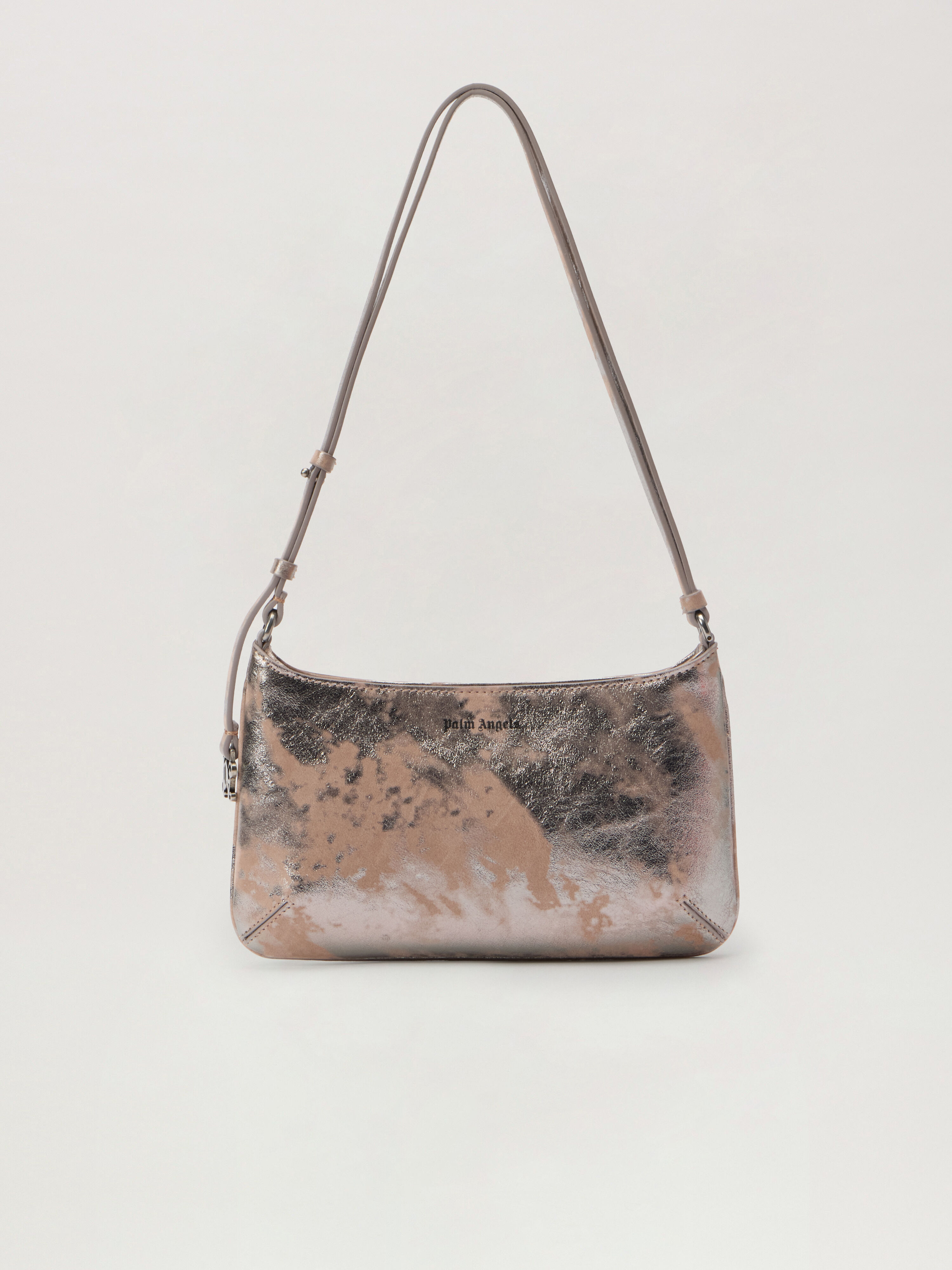 Wrinkled Leather Giorgina Bag PALM ANGELS Wrinkled Leather Giorgina Bag NUDE - SILVER PWNN028F25LEA002