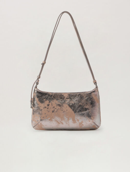 Wrinkled Leather Giorgina Bag PALM ANGELS Wrinkled Leather Giorgina Bag NUDE - SILVER PWNN028F25LEA002
