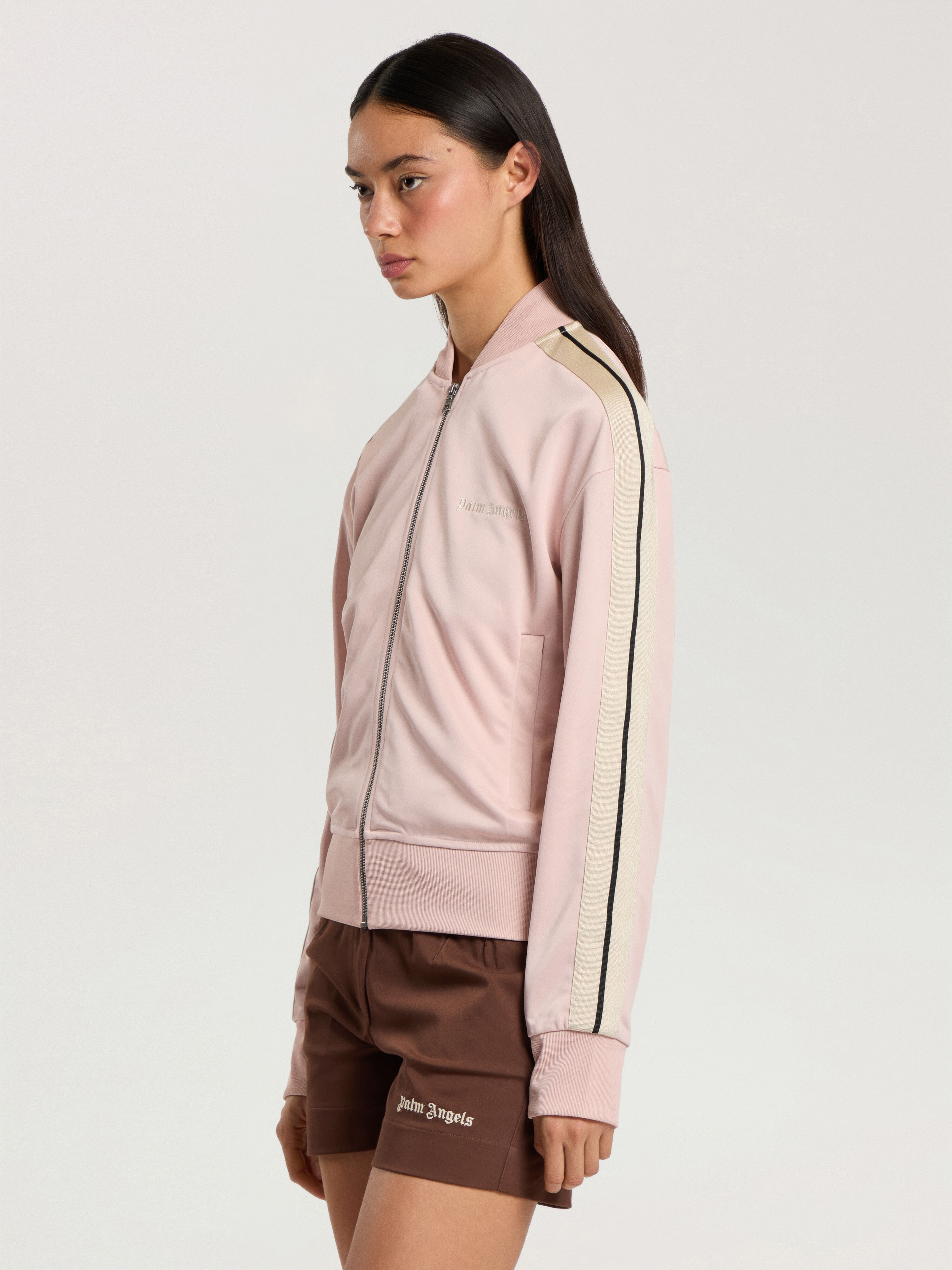 PALM ANGELS Classic Logo Track Jacket PINK - OFF WHITE PAWBD02F26FB01