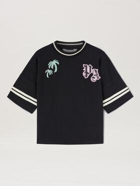 PALM ANGELS  Team Palm T-shirt BUTTER CHERRY PGAA001C99JER002