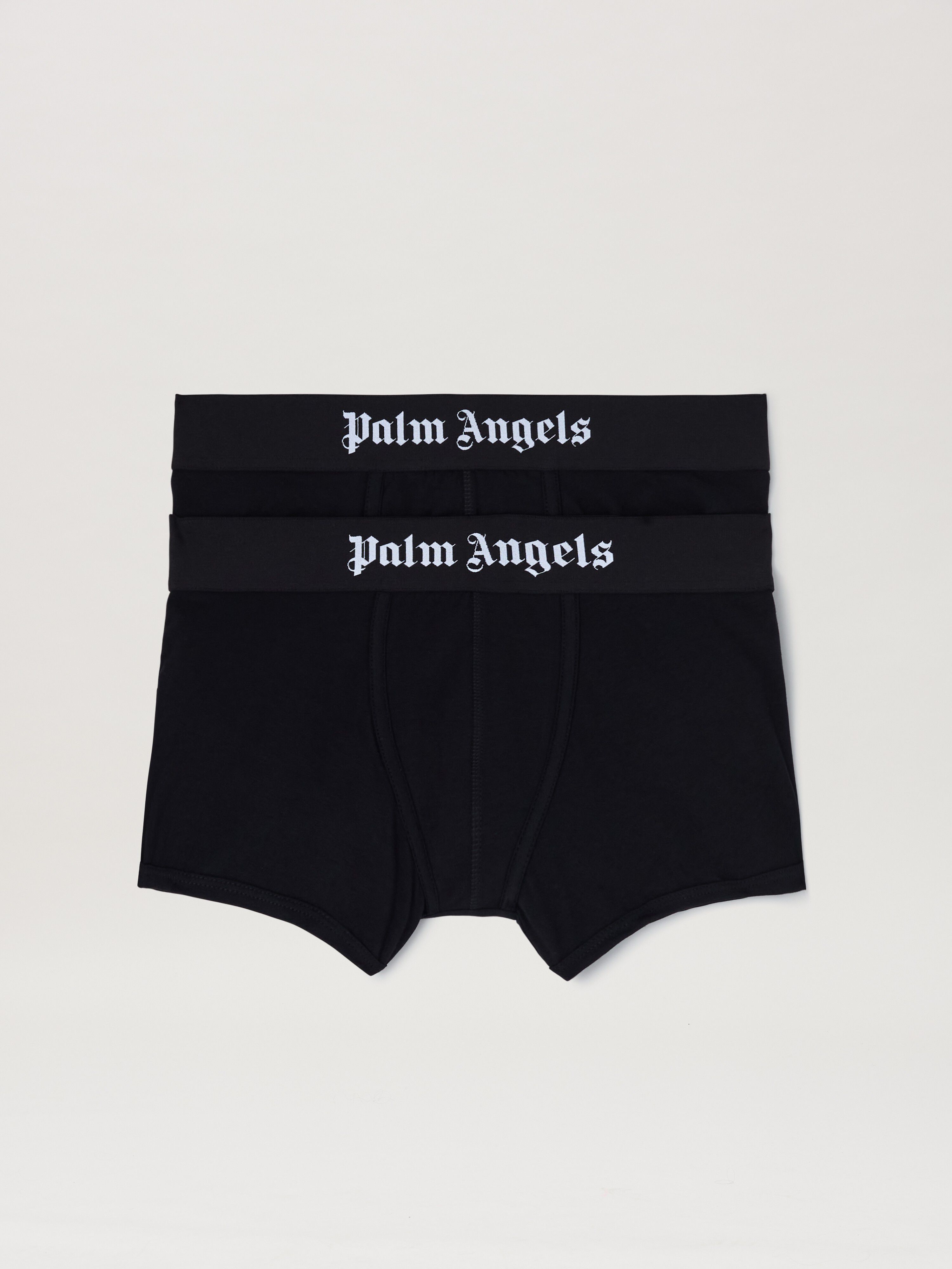 PALM ANGELS  Logo band bipack trunk BLACK - BLACK PMUH009S25FAB001