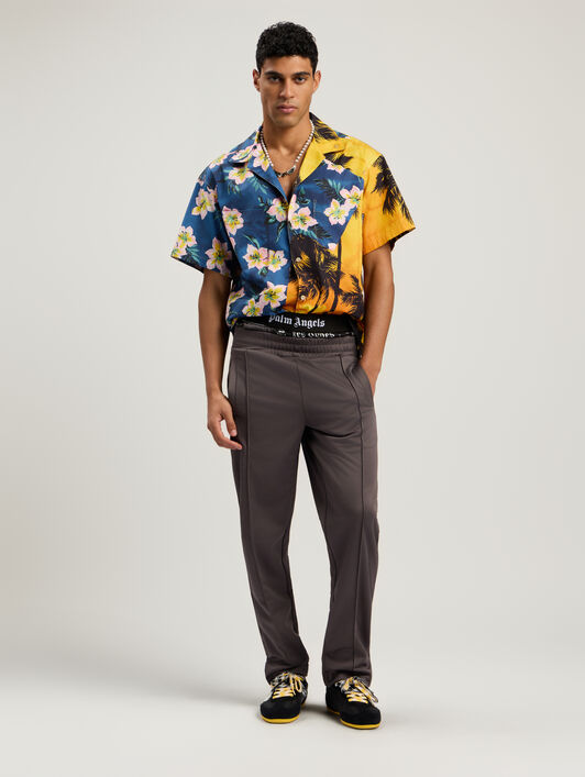 PALM ANGELS Paxvlbq_Hawaian Mix Shirt BLUE - YELLOW PMGG00DF25FAB001