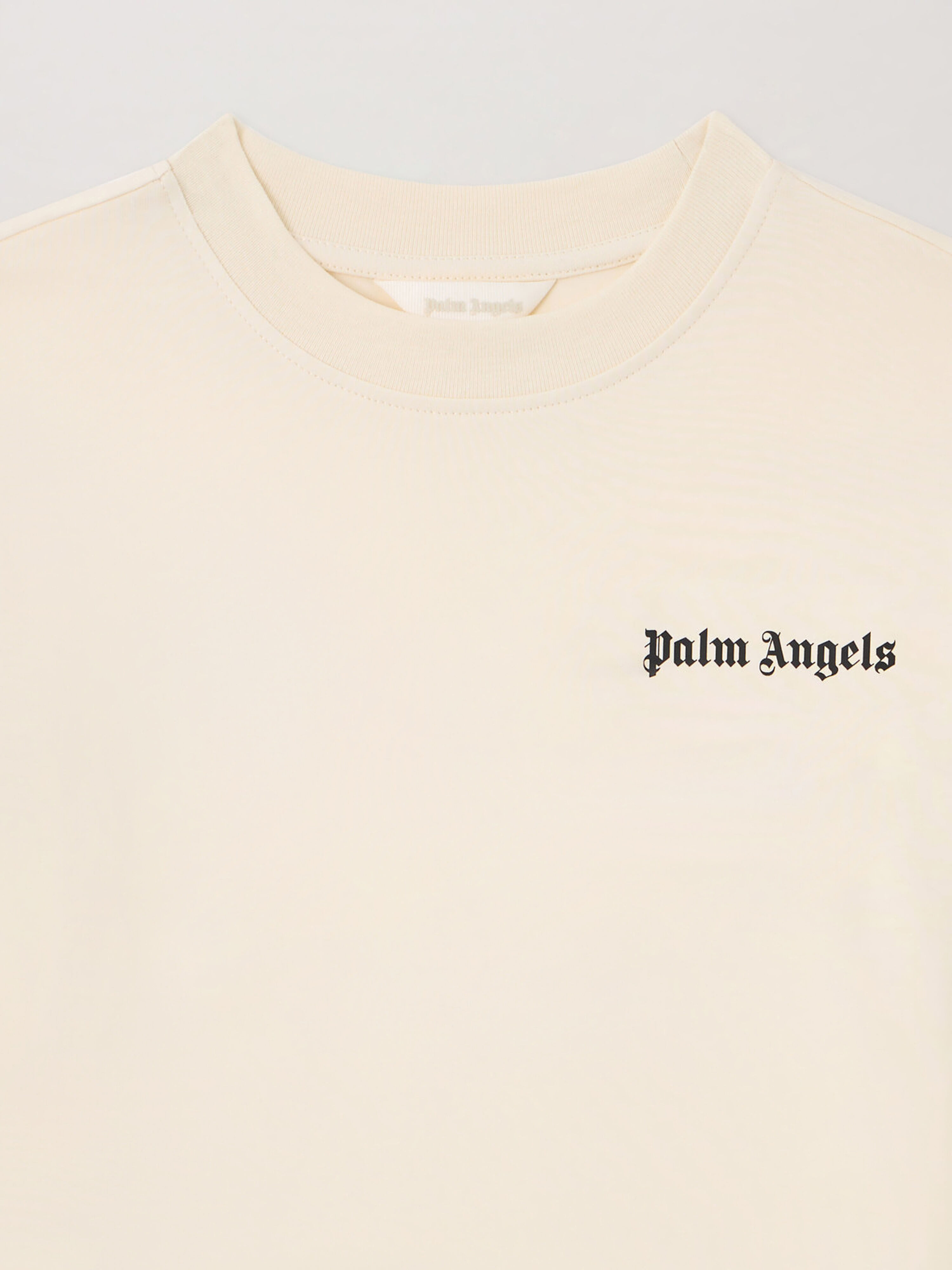 PALM ANGELS Logo. T-Shirt OFF WHITE PBAA003S26JER002