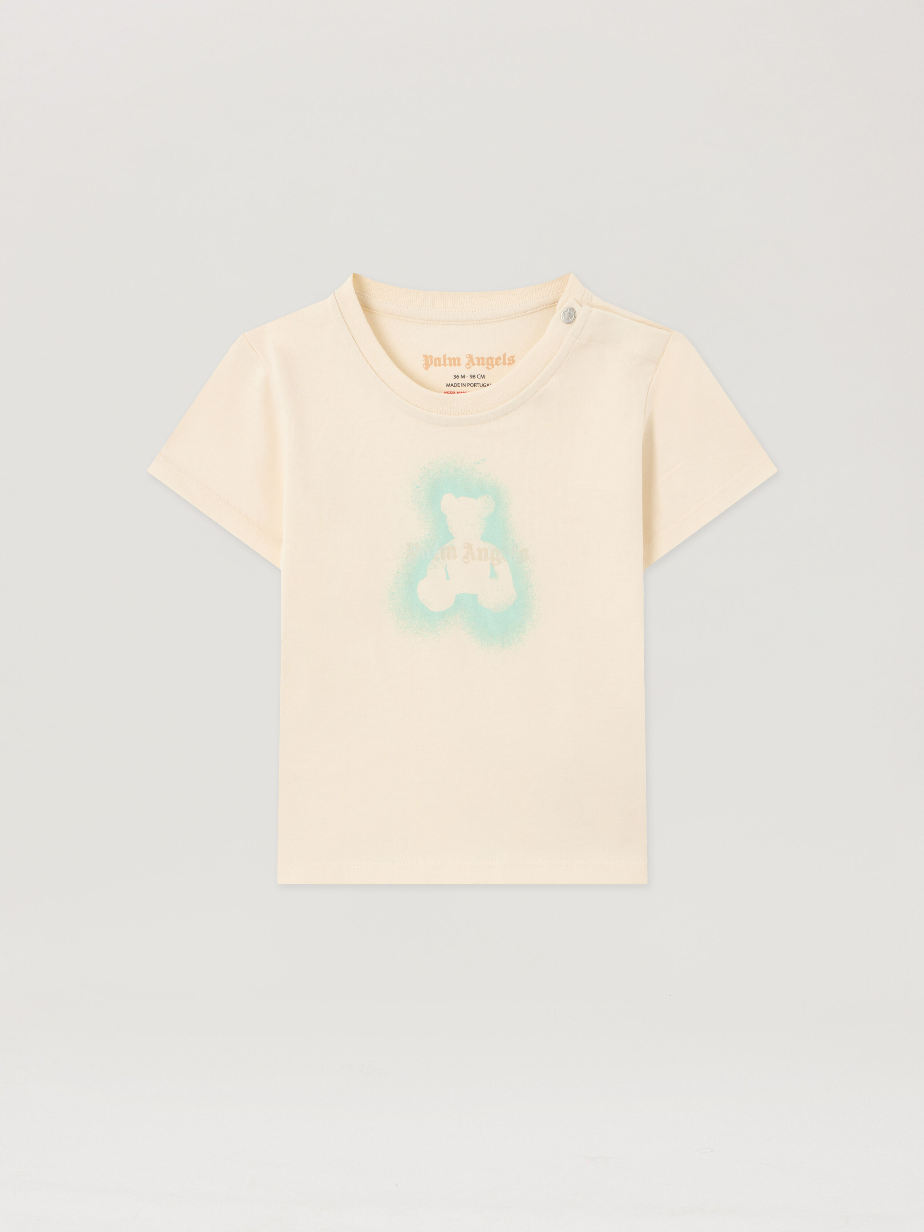 PALM ANGELS Spray Bear T-Shirt OFF WHITE PBXB001S26JER001