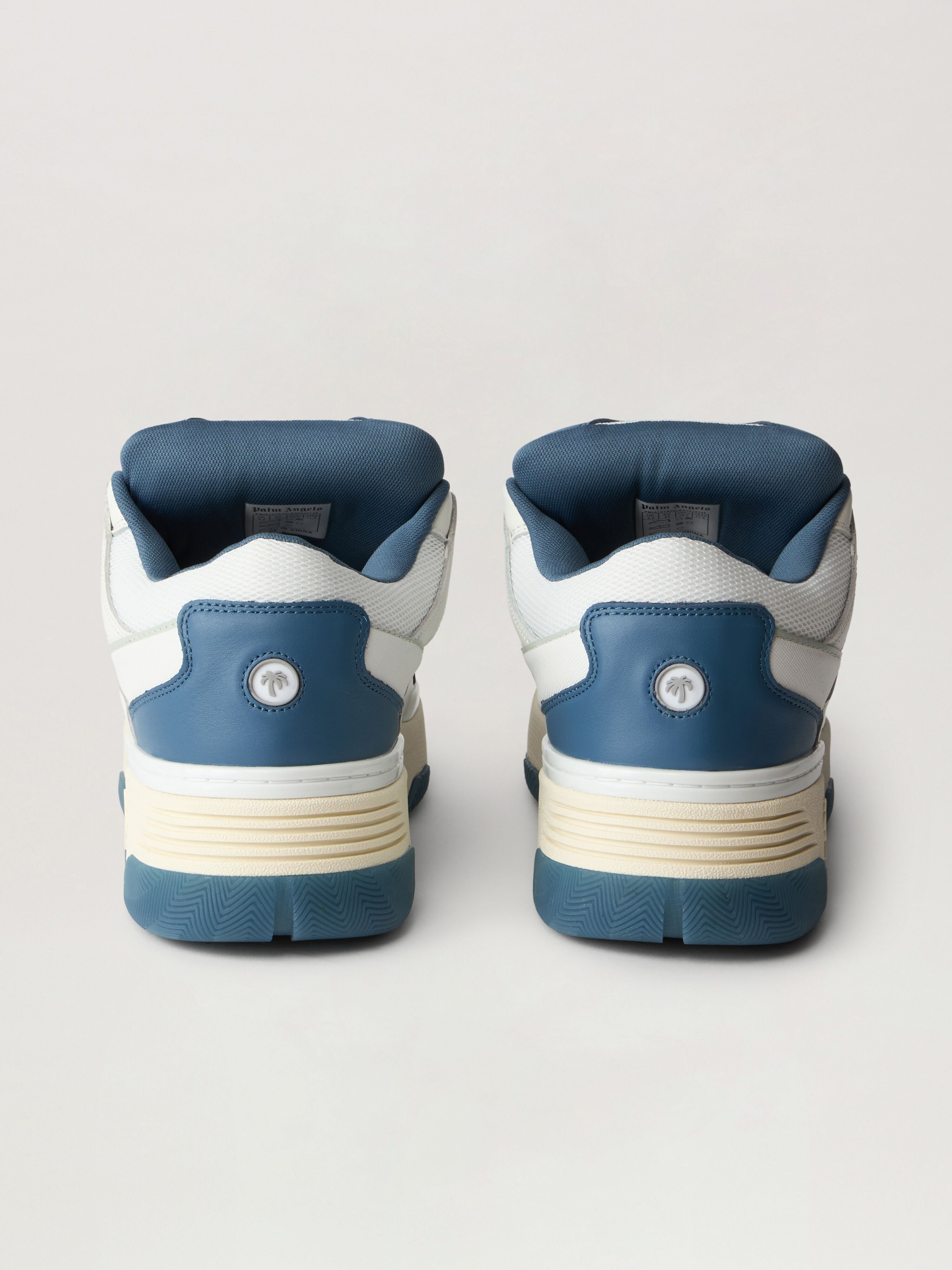 PALM ANGELS Palm Skate Sneakers WHITE DUSTY BLUE PMIA10YS26LEA001