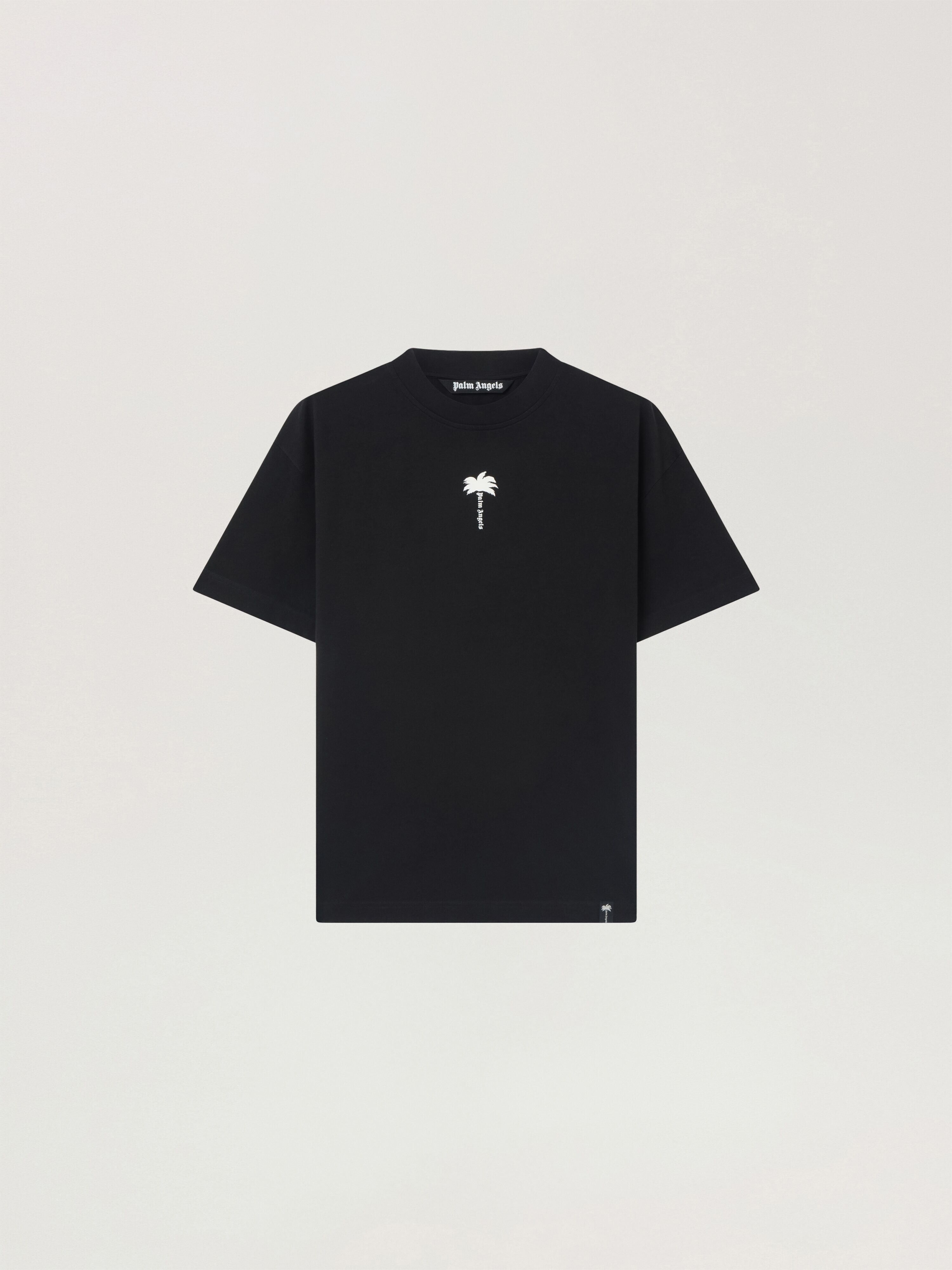 Palm Tree Statement Regular T-Shirt PALM ANGELS Palm Tree Statement Regular T-Shirt BLACK - OFF WHITE PAMAA01W26JR08