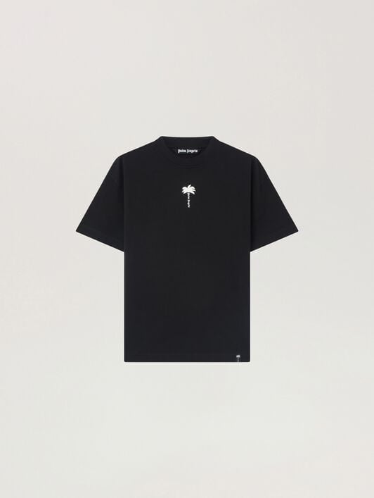 Palm Tree Statement Regular T-Shirt PALM ANGELS Palm Tree Statement Regular T-Shirt BLACK - OFF WHITE PAMAA01W26JR08