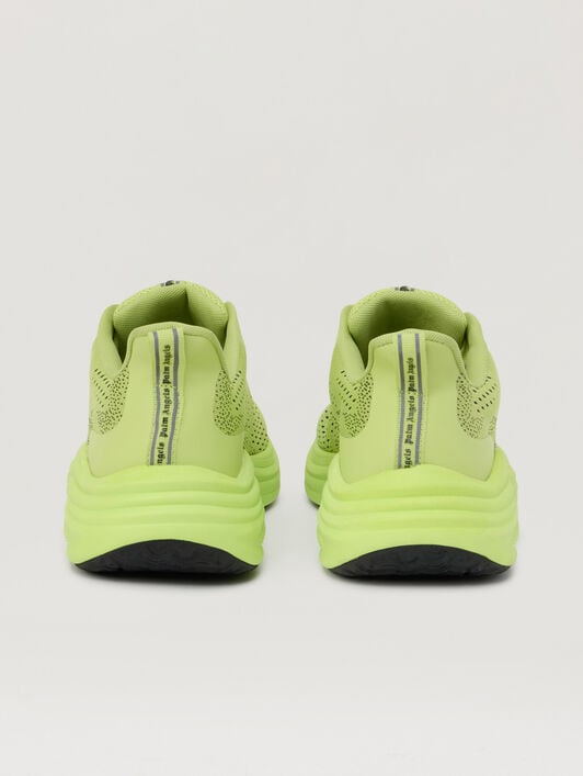 PALM ANGELS Sunset Sneakers LIME BLACK PMIA10LS26LEA001