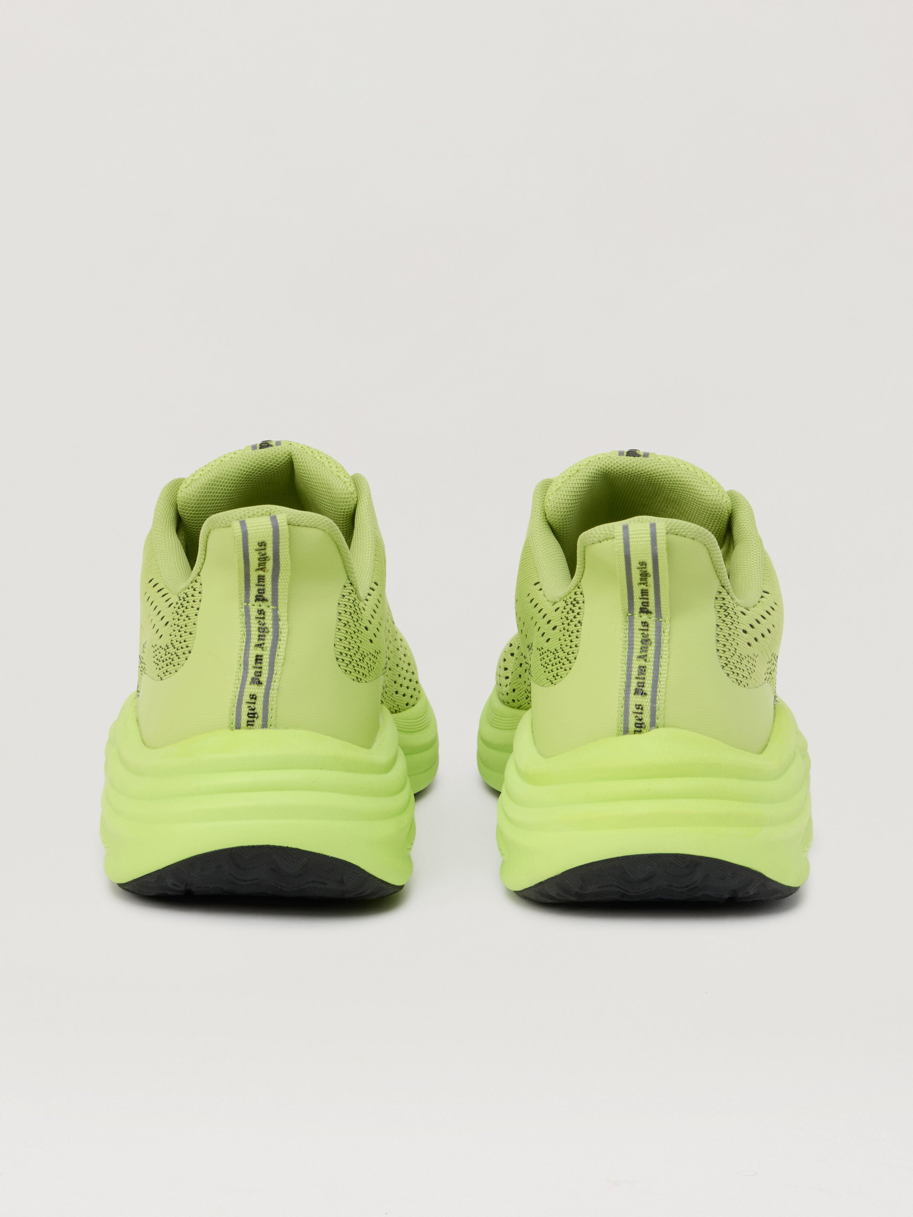 PALM ANGELS Sunset Sneakers LIME BLACK PMIA10LS26LEA001
