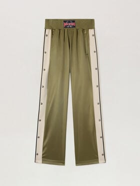 PALM ANGELS Boxe Track Pants MILITARY GREEN BLACK PMCJ04IS26FAB001