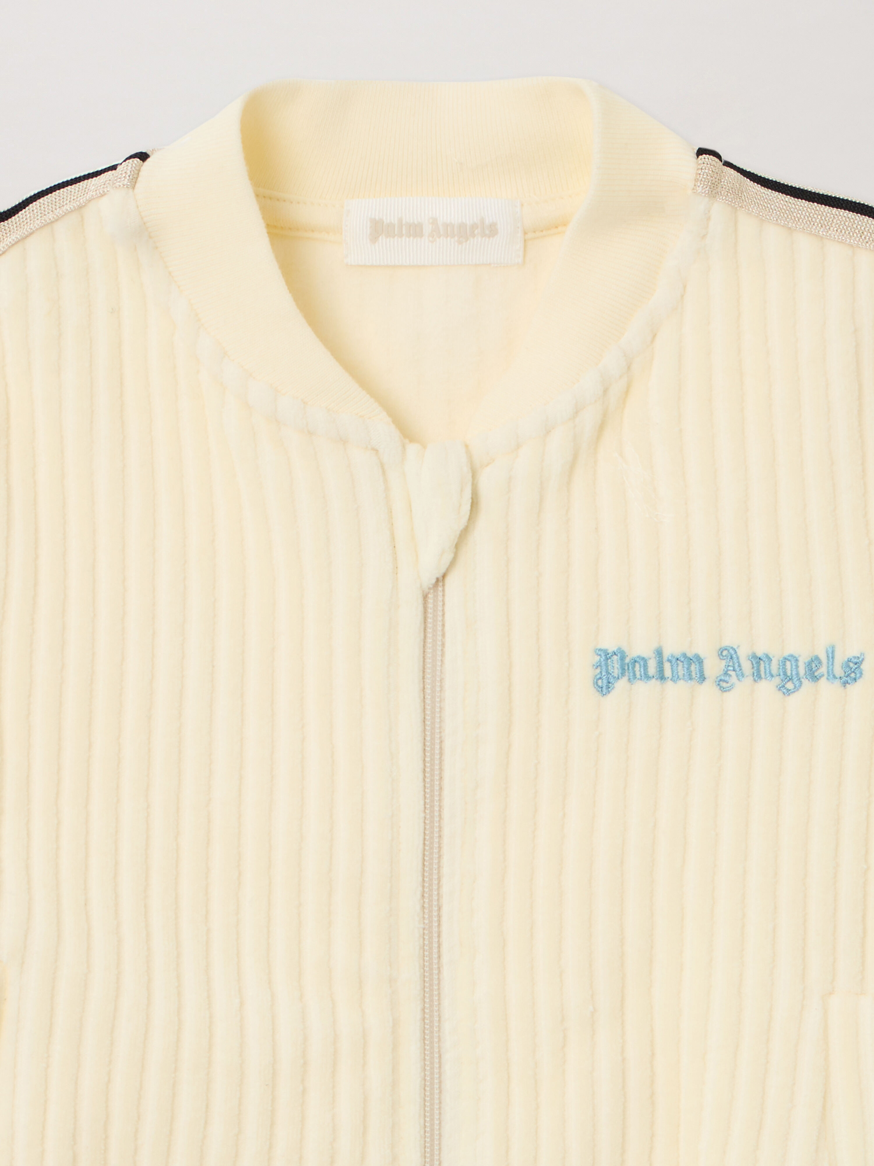 PALM ANGELS Pa Corduroy  Track Jkt OFF WHITE - LIGHT BLUE PB3X002F25FLE001
