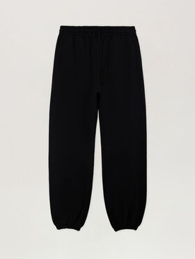 PALM ANGELS Brushed Palm Tree Sweatpants BLACK - GREY PAMCH02W26FL05