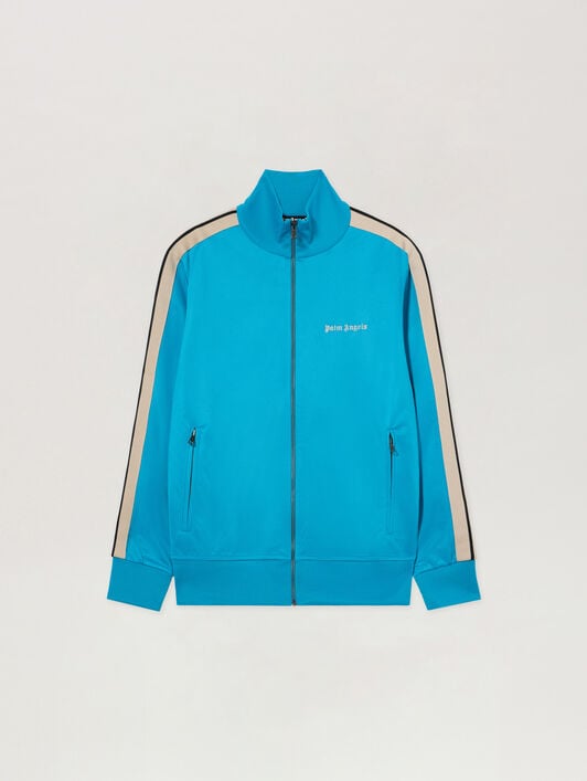 Giacca Sportiva Classic Logo PALM ANGELS Giacca Sportiva Classic Logo MEDIUM BLUE - OFF WHITE PAMBD01F26FB01